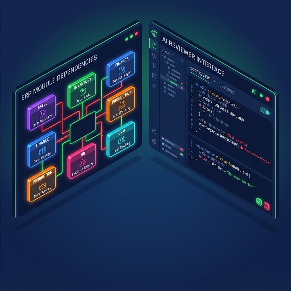 How I Integrated AI Code Review Into a 25-Module ERP System (Real Results)
